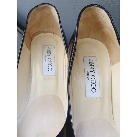 Jimmy Choo Black Biel Closed Toe Wedges - Picture 4 of 4